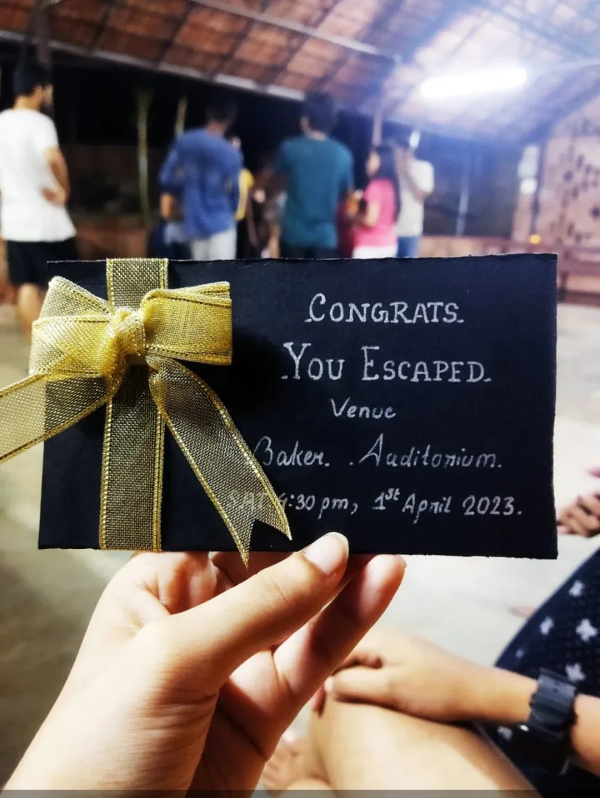 Congrats. You escaped.