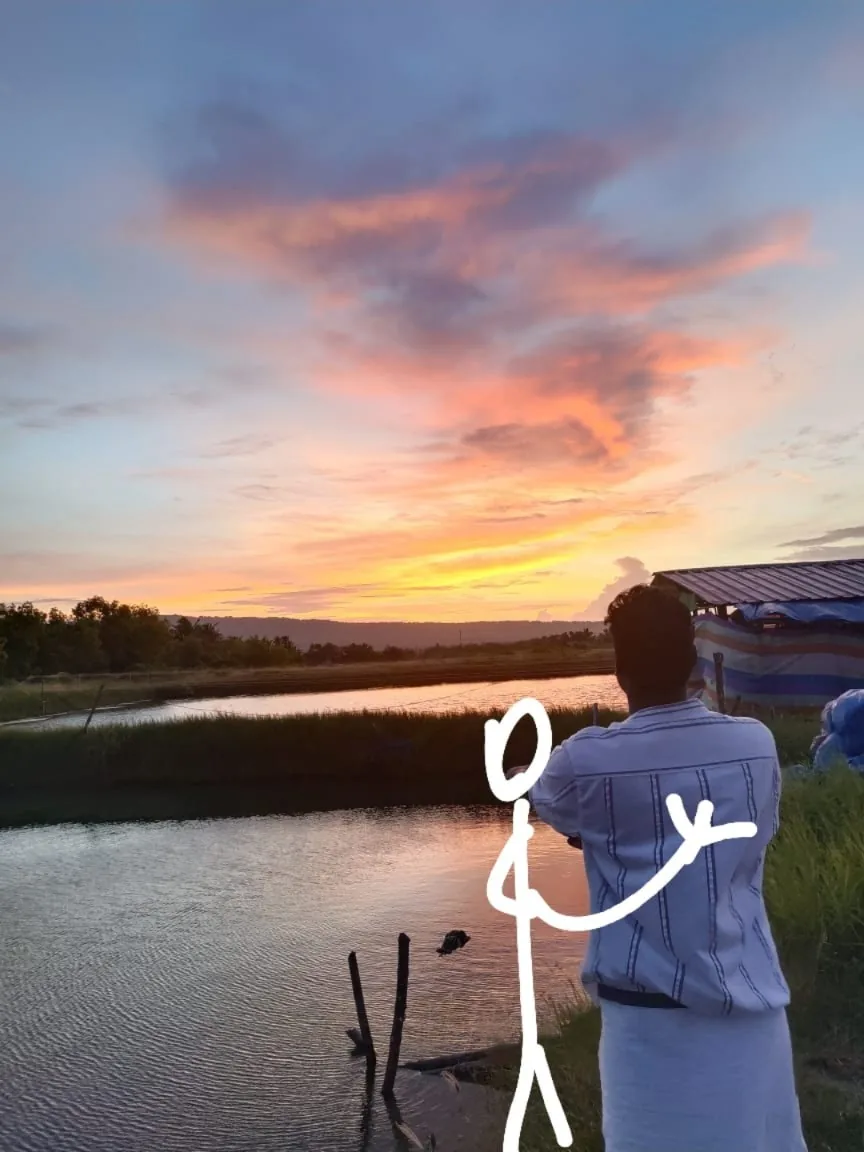 Photograph from A sunset by the water